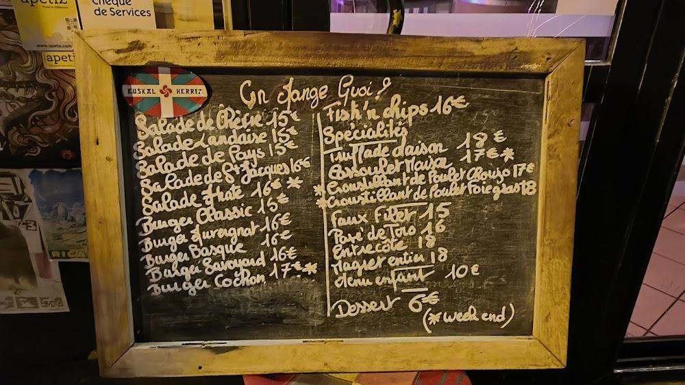 Restaurant Bodega Le Saphir - Menu Image 1