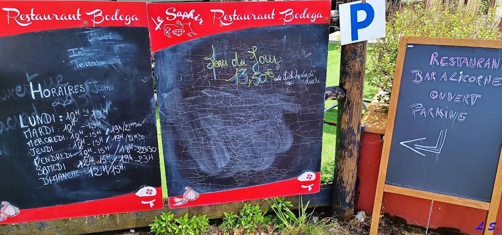 Restaurant Bodega Le Saphir - Menu Image 3